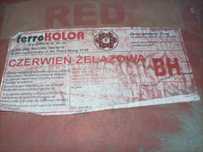 Farba czerwona do betonu BH