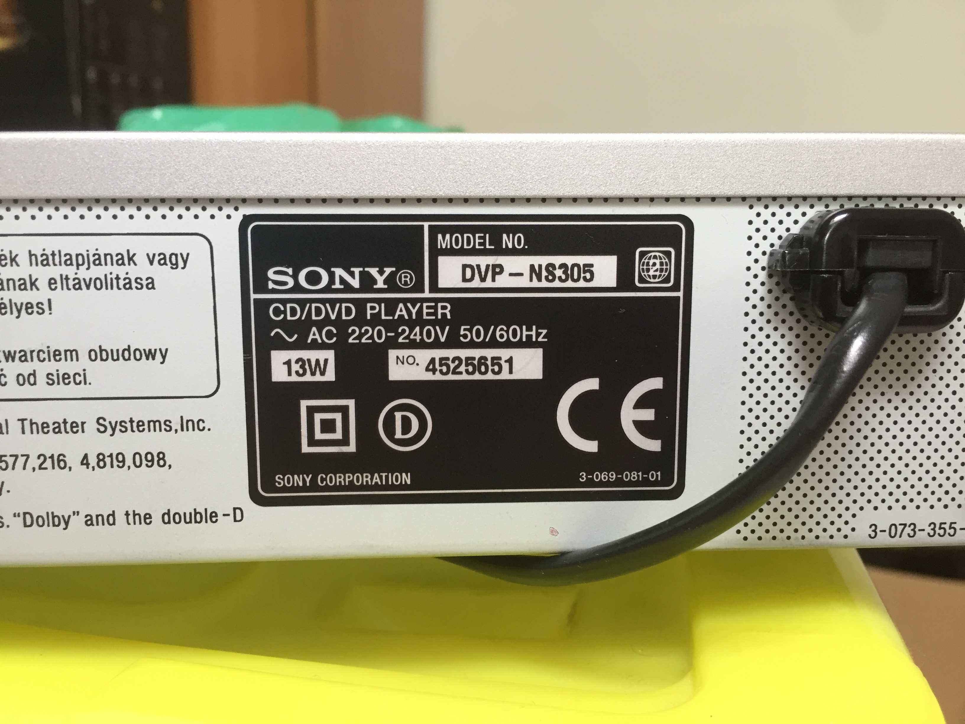 CD/DVD Player Sony NS305