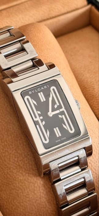 Bvlgari “ Rettangolo” RT39S com Caixa e Certificado