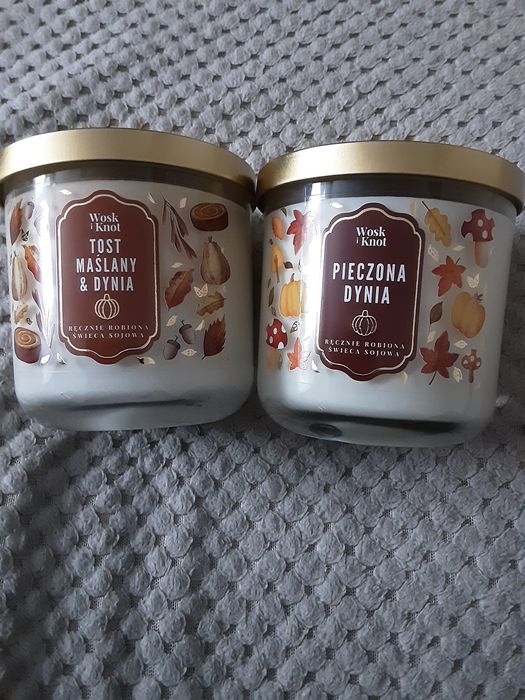 Świece sojowe Wosk I Knot Dynia & Tost Maślany + Pieczona Dynia