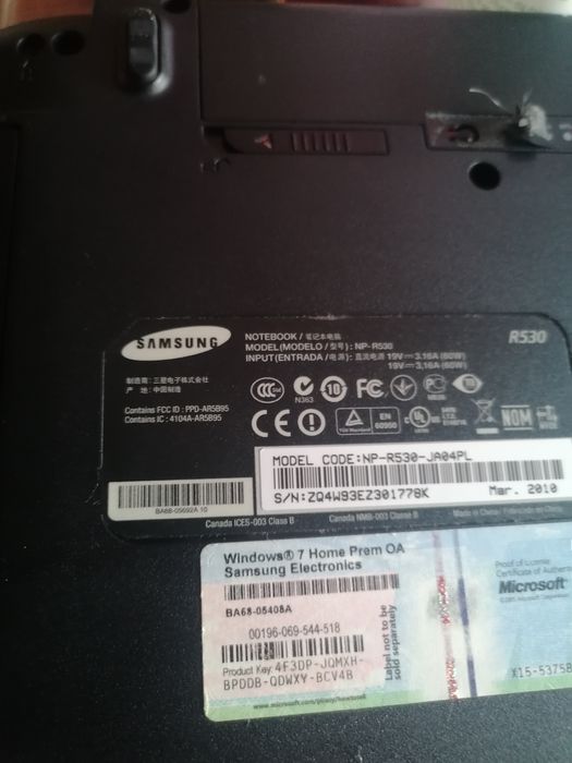Laptop samsung sprzedam