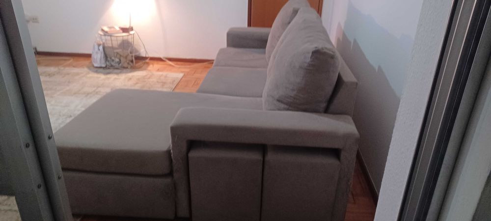 Sofá chaise longue 3 lugares