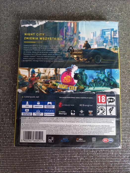 Gra Cyberpunk 2077 Ps4 PlayStation 4 nowa