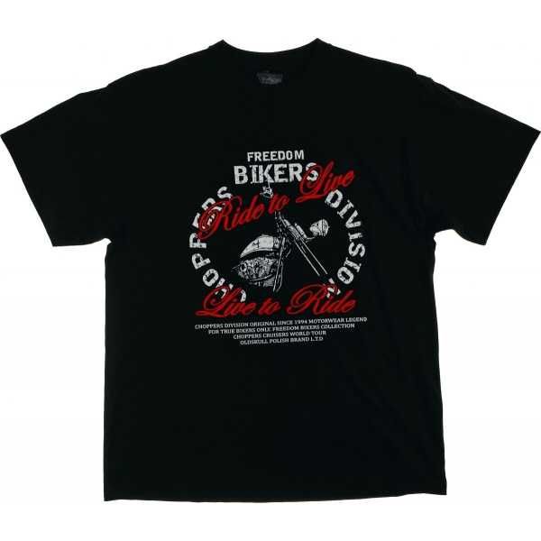 Koszulka T-shirt z motywem motocyklowym chopper motocykl na prezent