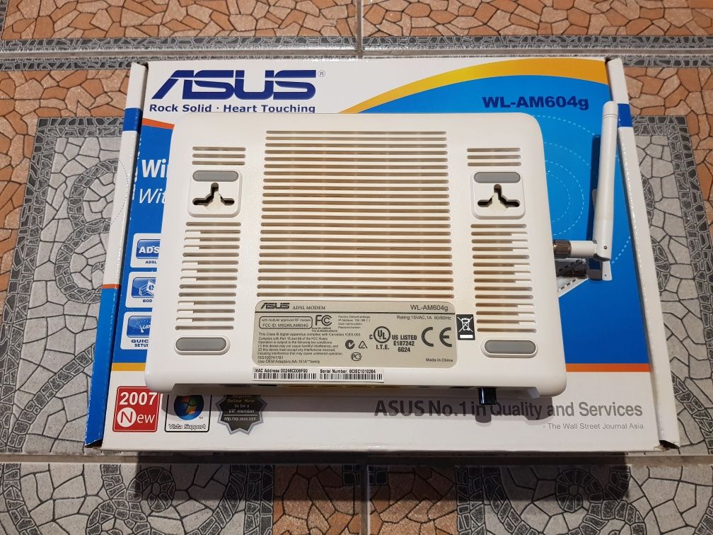 Модем, маршрутизатор, роутер Wireless ADSL Asus WL-AM604g
