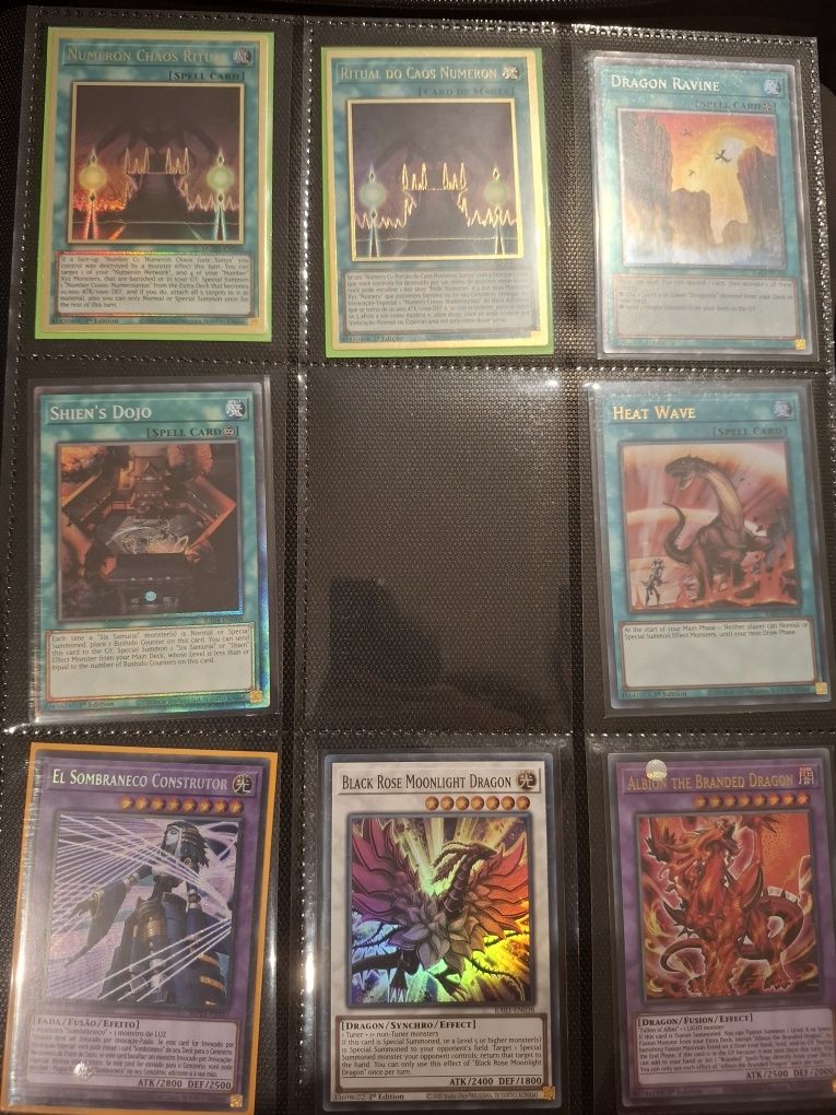 Cartas Yu-Gi-Oh vários sets Parte 1