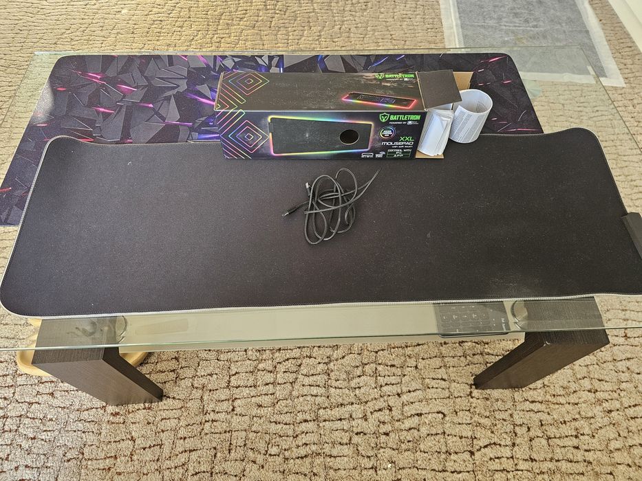 Podświetlana Podkładka Gamingowa Battletron XXL 30x90 cm RGB