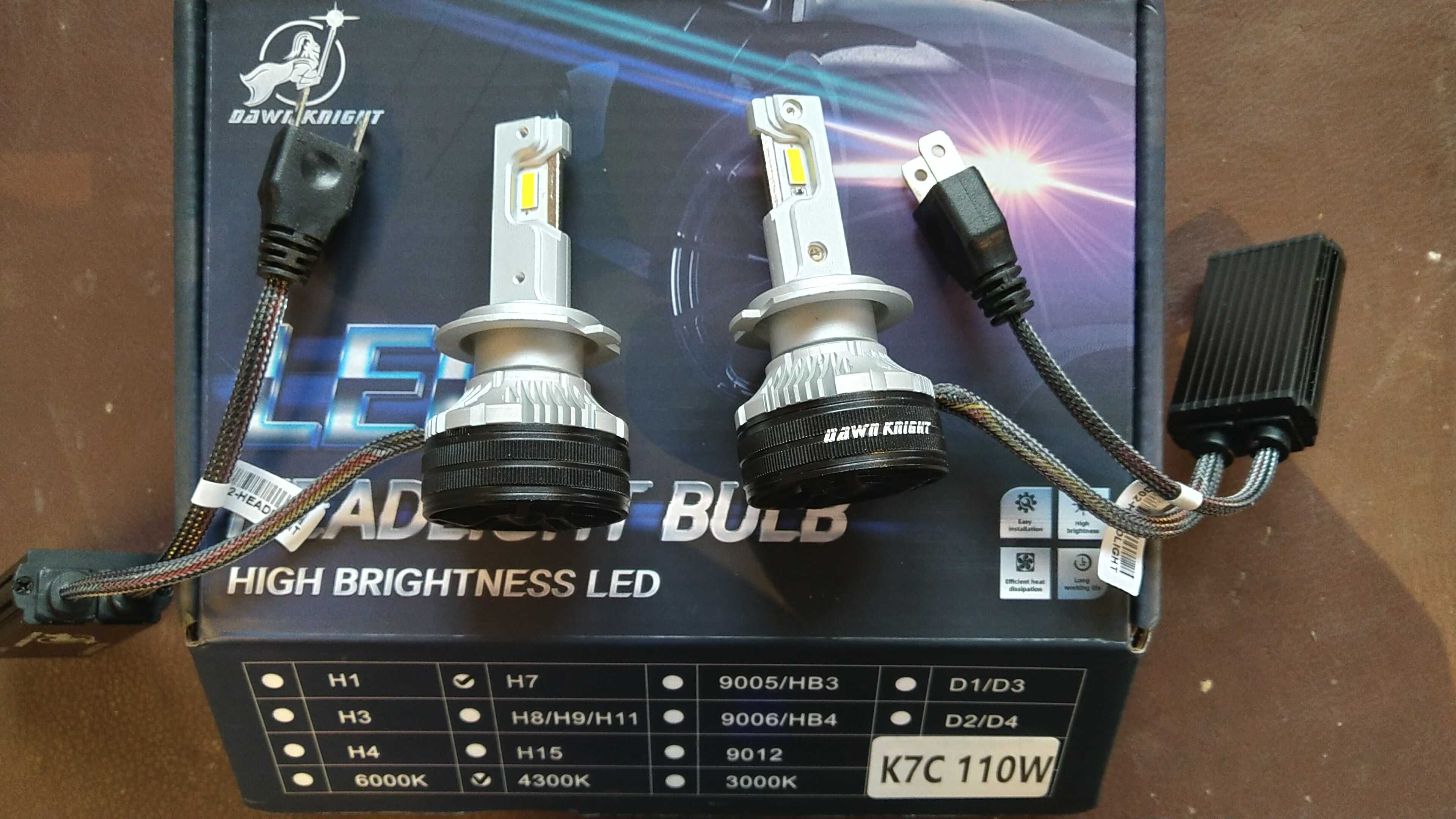 Автомобільні LED лампи K7C цоколь H7