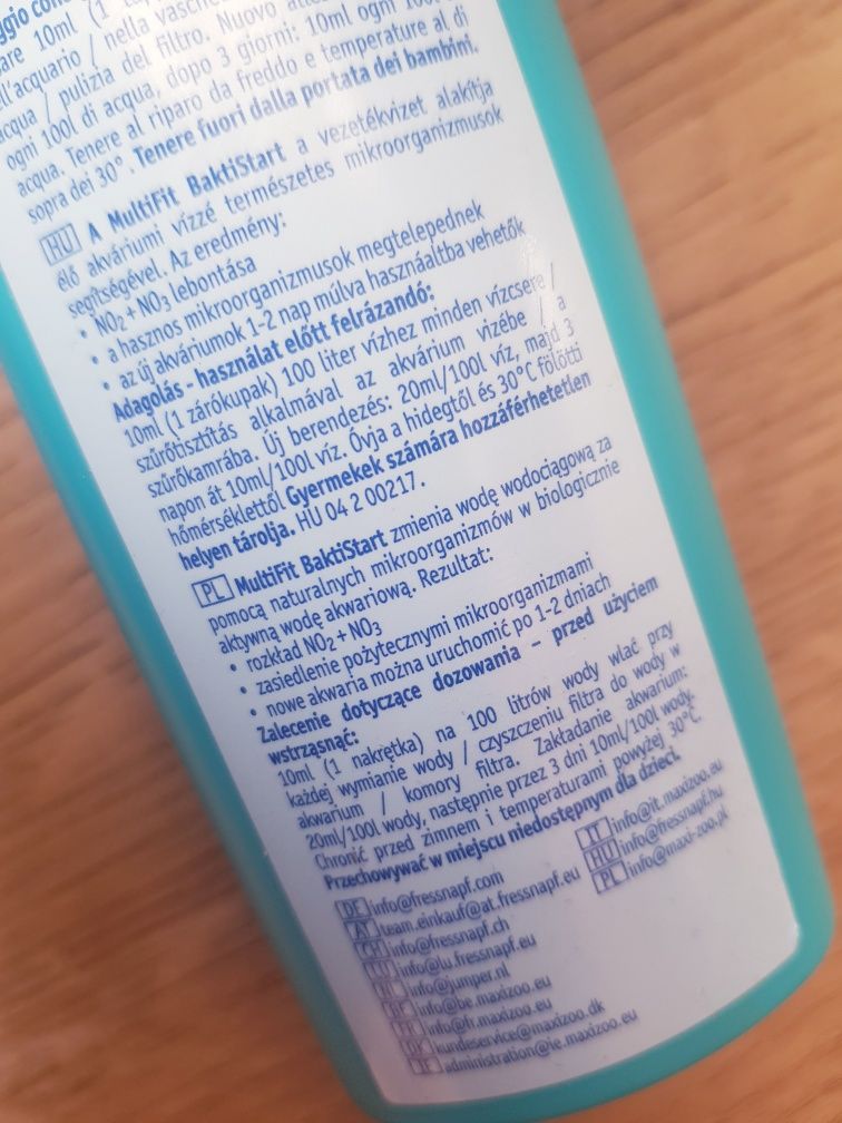 Preparat do uzdatniania wody do akwarium Multi Fit  Baktistart 1000ml