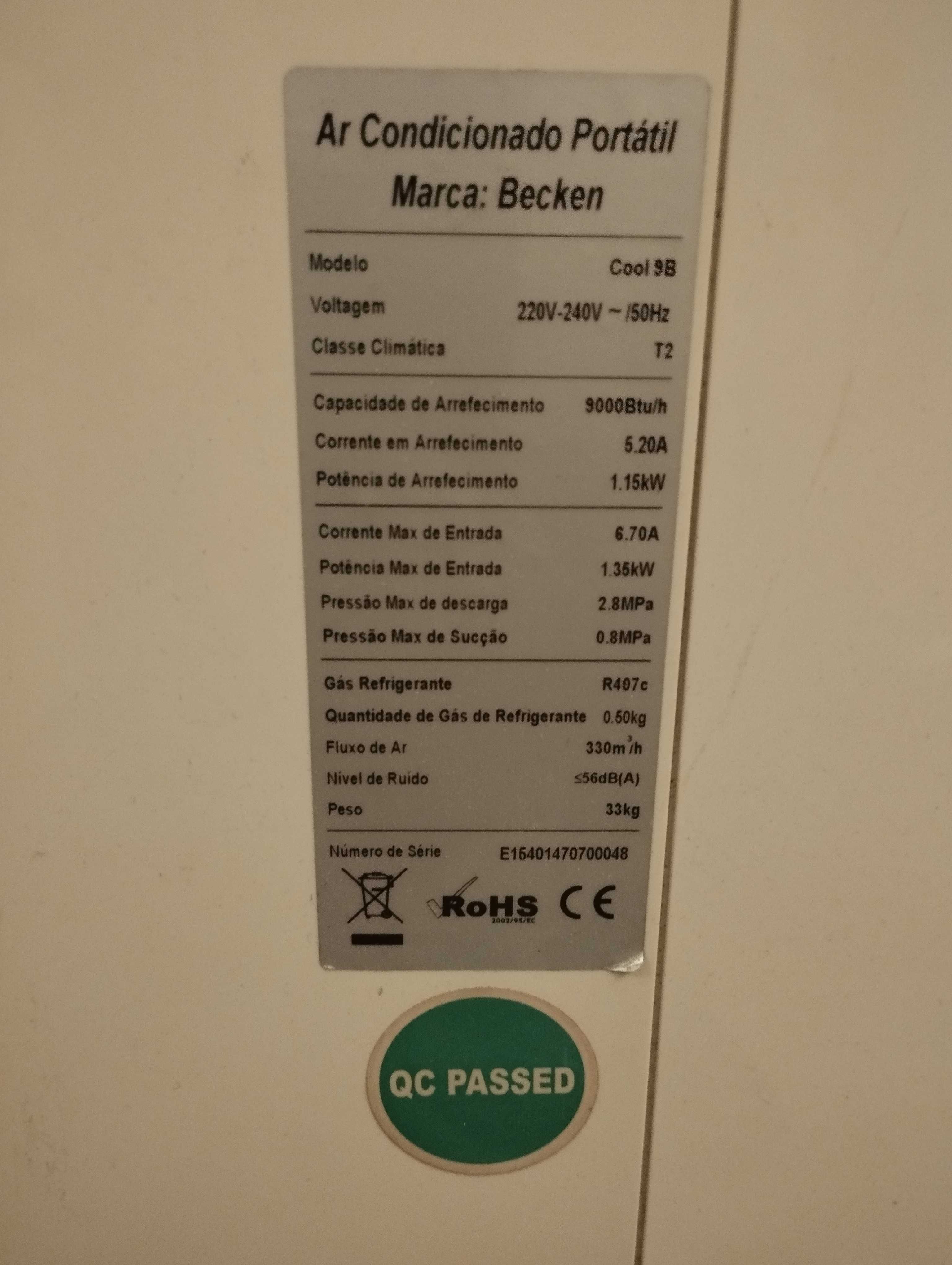 Ar Condicionado Portátil Becken
