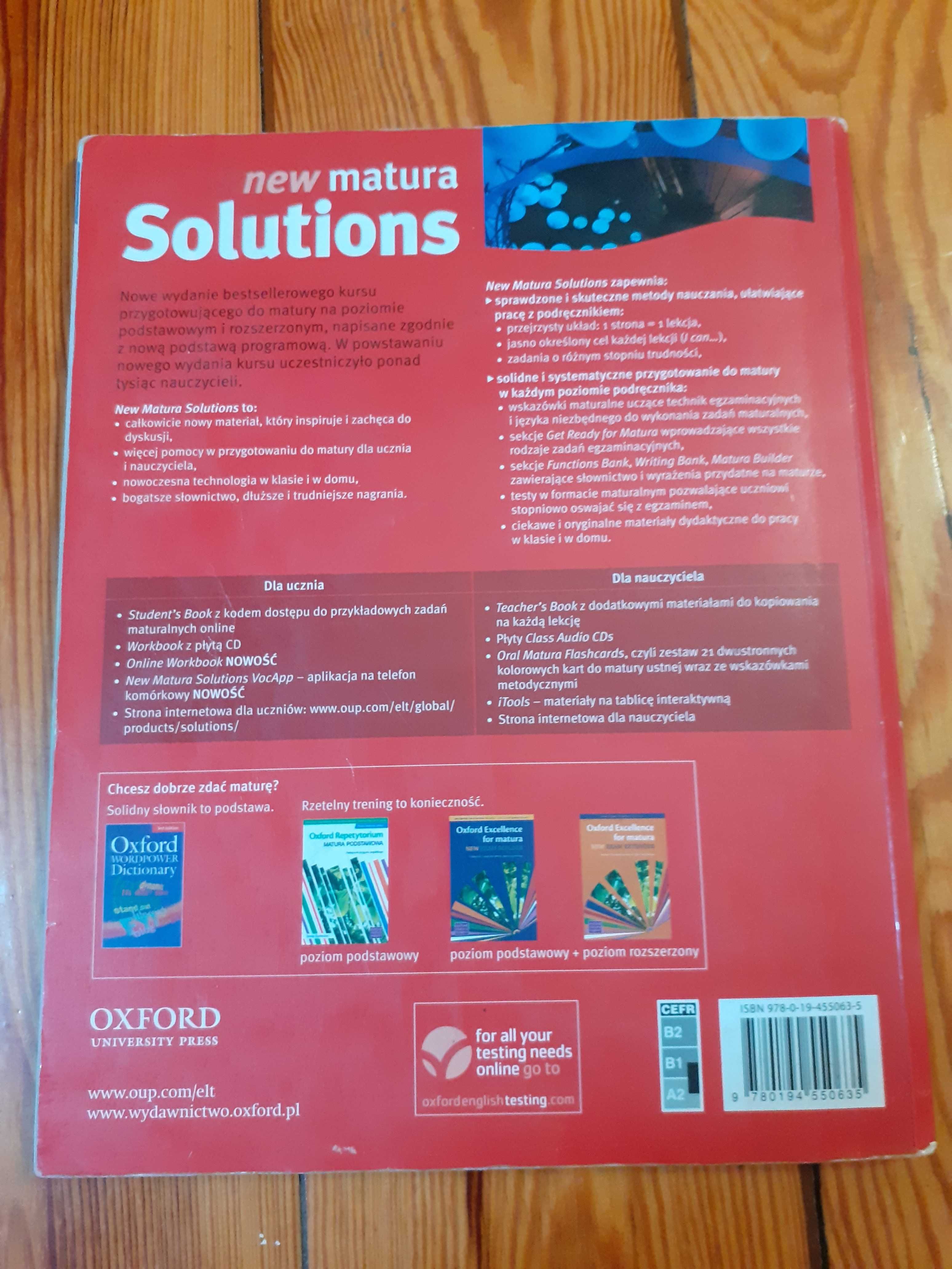 New matura Solutions podręcznik i ćwiczenia Pre-Intermediate
