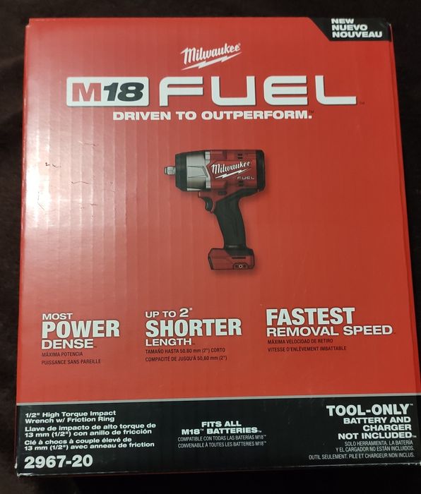 Акумуляторний гайковерт 1/2 Milwaukee 2967-20 (FHIW2F12-0) M18 FUEL