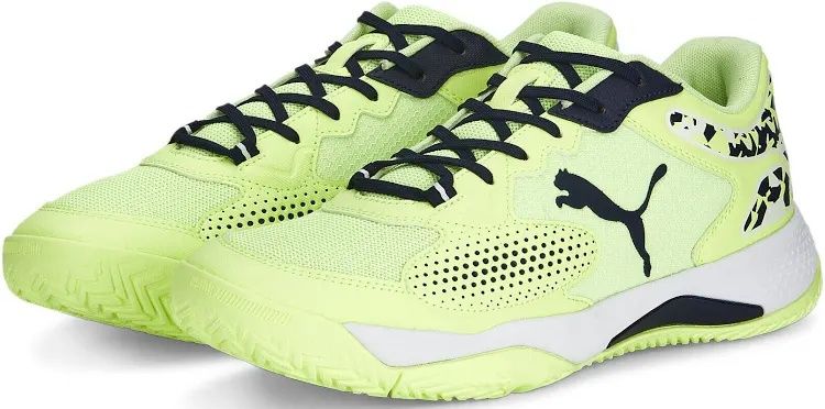 Sapatilhas Padel homem PUMA Solarcourt RCT. Amarello