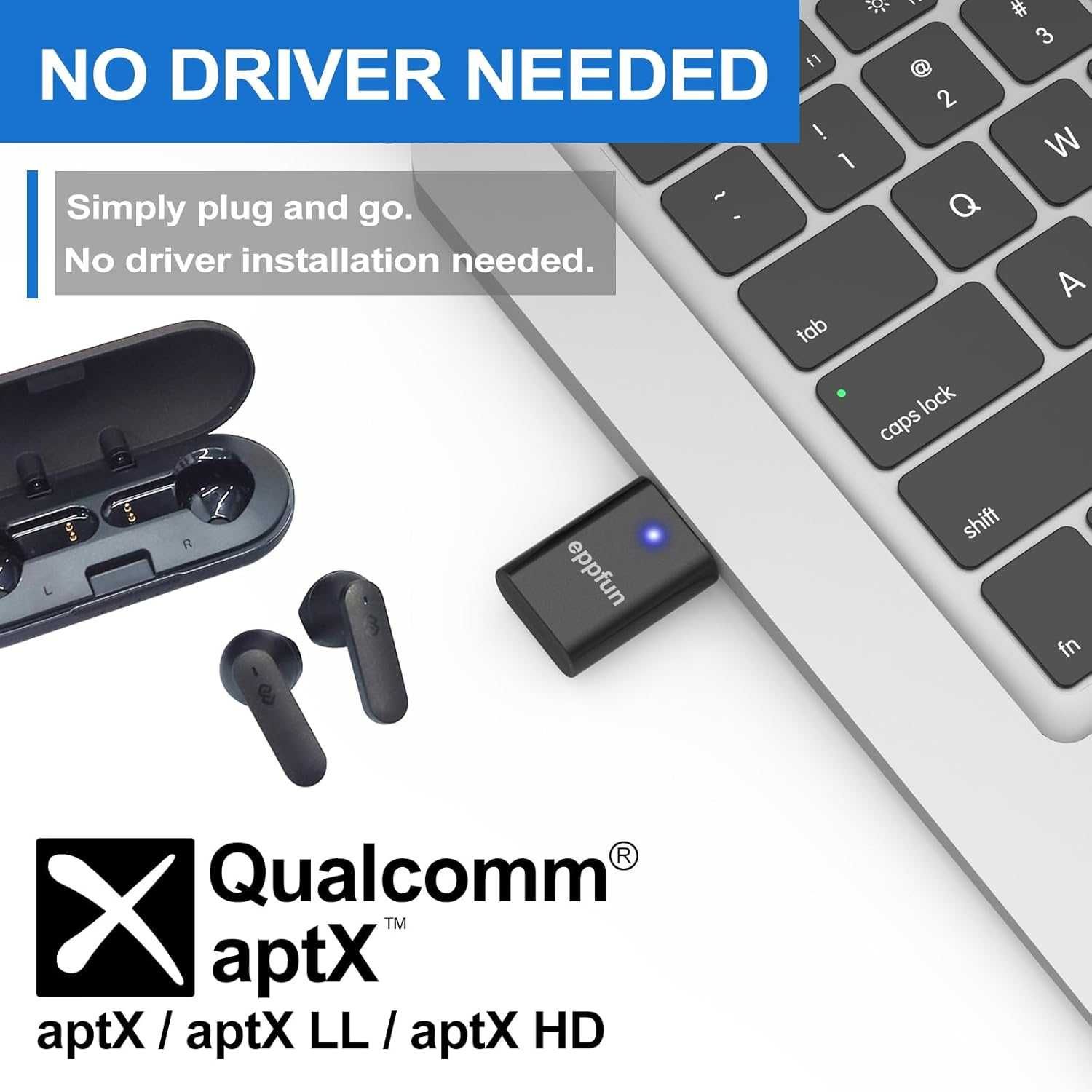 adapter nadajnik audio Bluetooth 5.2 USB C do PS5 Nintendo 584