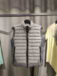 Stone Island G0124 Garment Dyed Micro Yarn Down Gilet Light Grey SI015