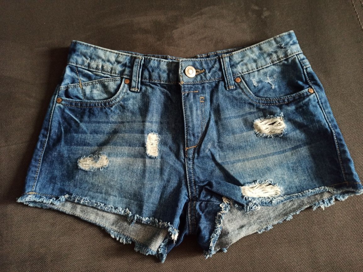 Krótkie spodnie jeansowe C&A, XS