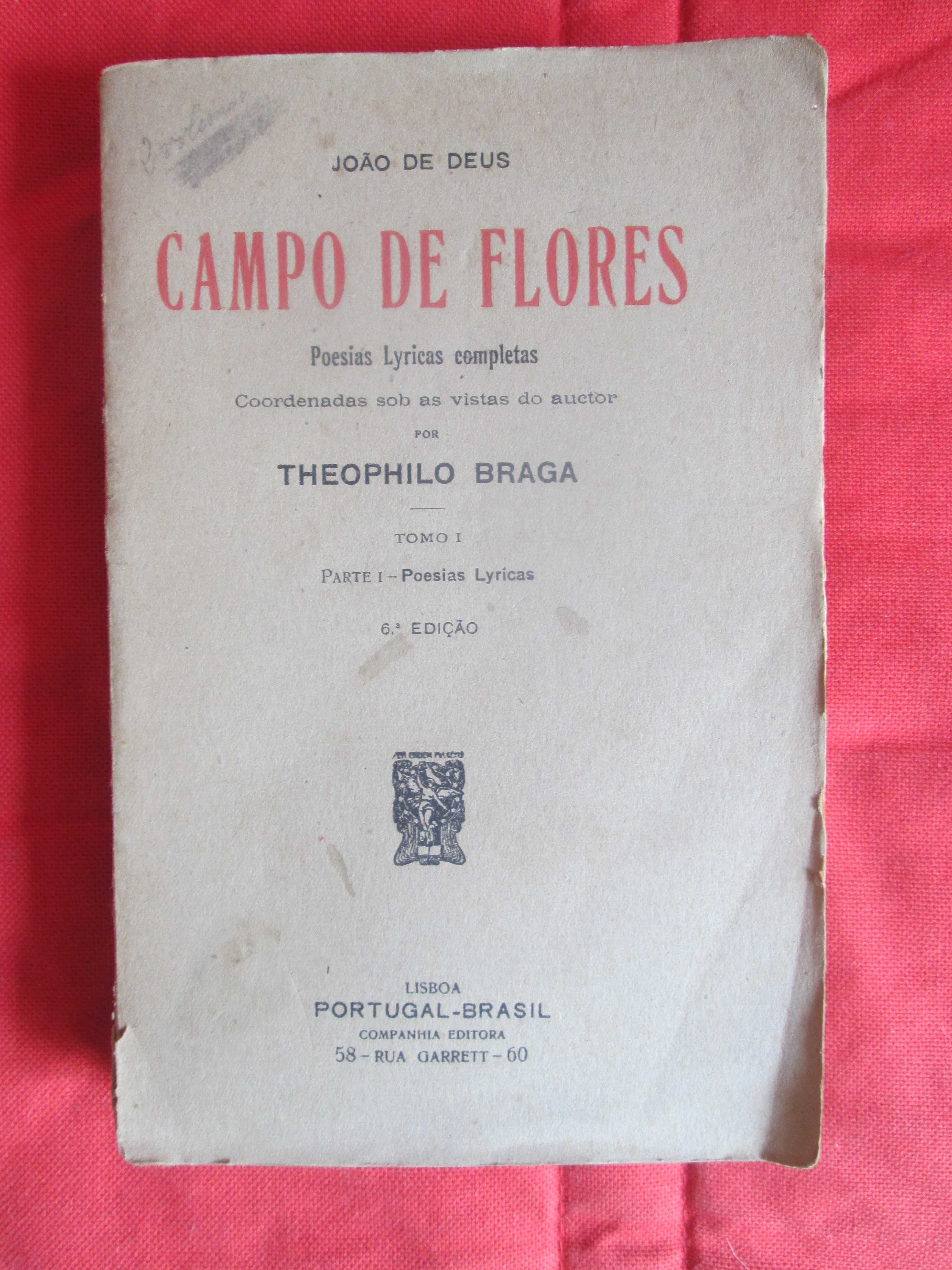 Campo de Flores, de João de Deus - edi. coordenada por Theophilo Braga