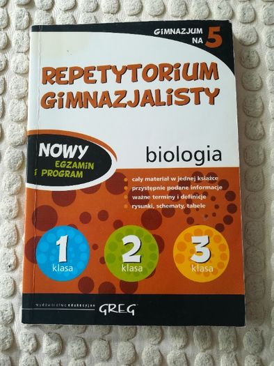 Repetytorium gimnazjalisty biologia greg