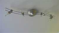 Lampa sufitowa metaloplastyka, metalowa 4 żarówki