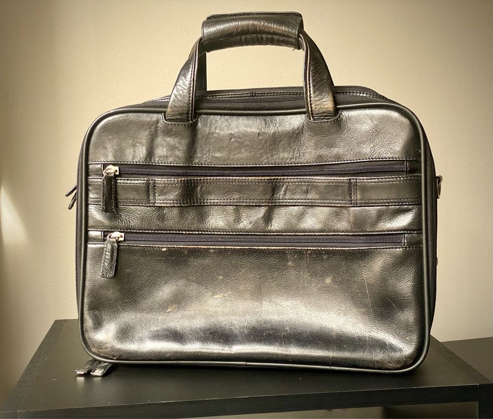 Duza Torba Teczka Elegancka Vip Collection Skora Laptop Jak Nowa