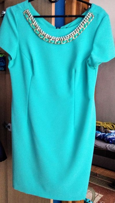 Seledynowa sukienka xxl# + gratisy