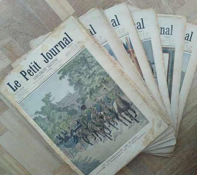 jornal: Le Petit Journal, várias edições de 1895 a 1905