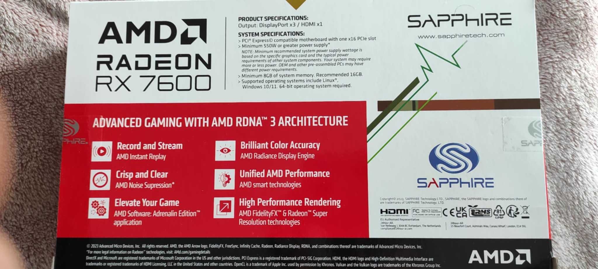 Nowa karta graficzna Sapphire Pulse Radeon RX 7600