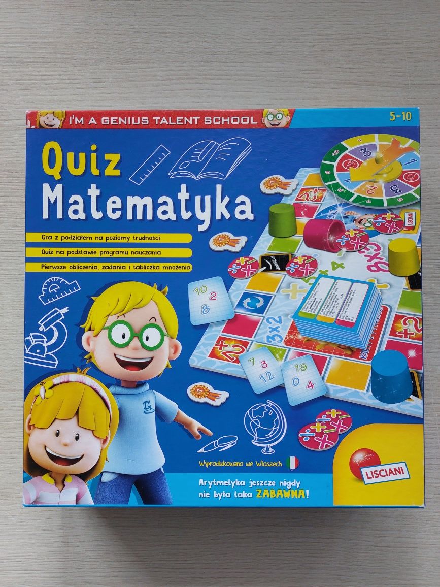 Mały Geniusz Quiz Matematyka / Gra / Planszówka / matematyka / logika