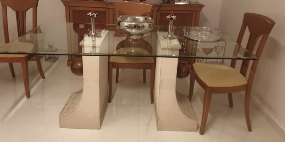 Mesa refeição + 6 cadeiras