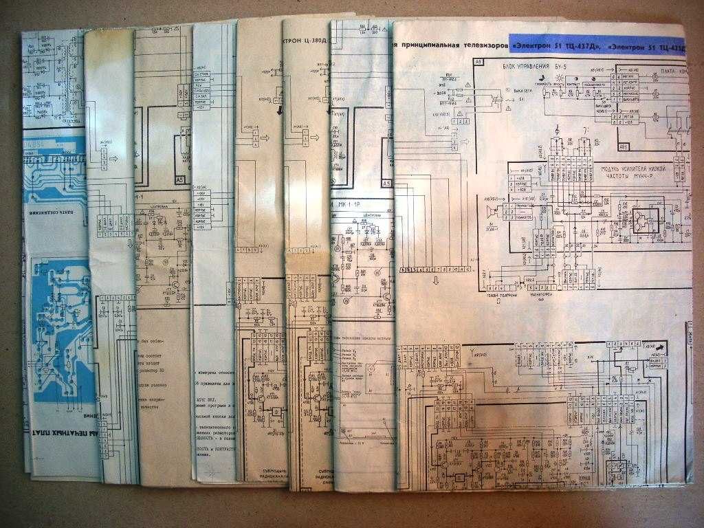Схемы телевизоров, магнитофонов, радиоприемников
