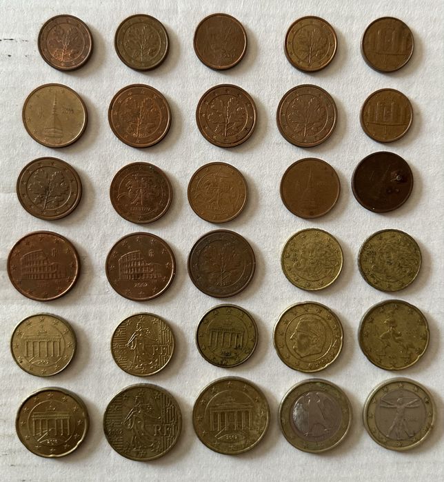 Обмін монет євроценти