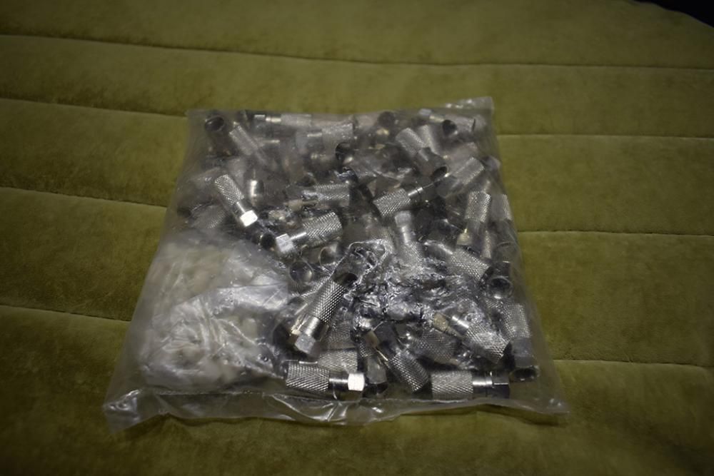 Накрутной F разъём на кабель RG-11