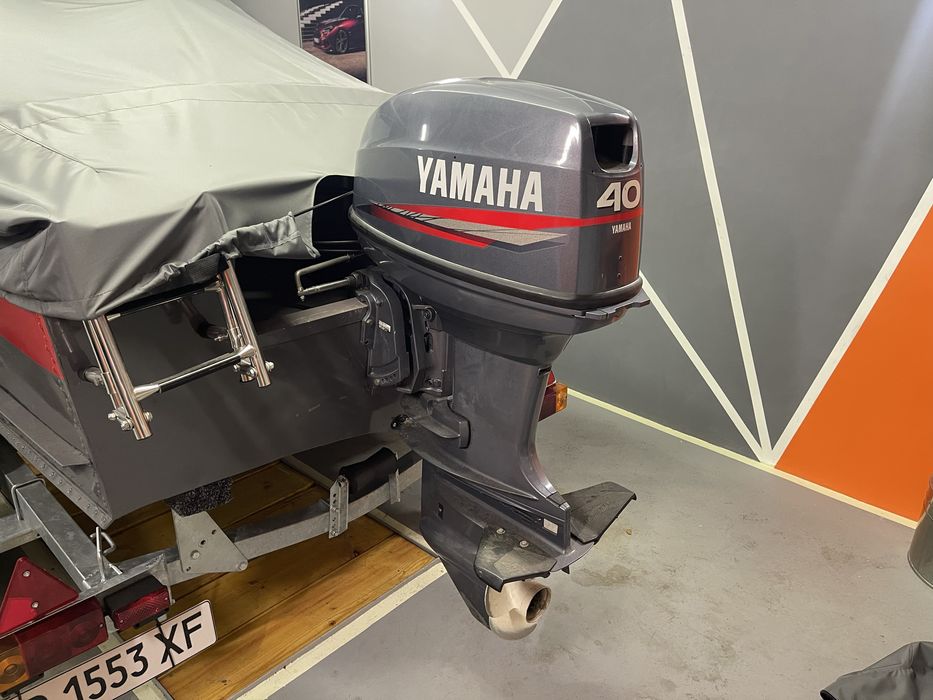 Прогресс 2. Мотор Yamaha 40. Лафет