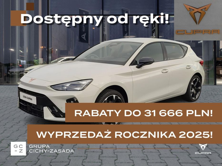 Cupra Leon 1.5 eTSI 150 KM 7-biegowa automatyczna - DSG, WYPRZEDAŻ 2025, TAIGA!