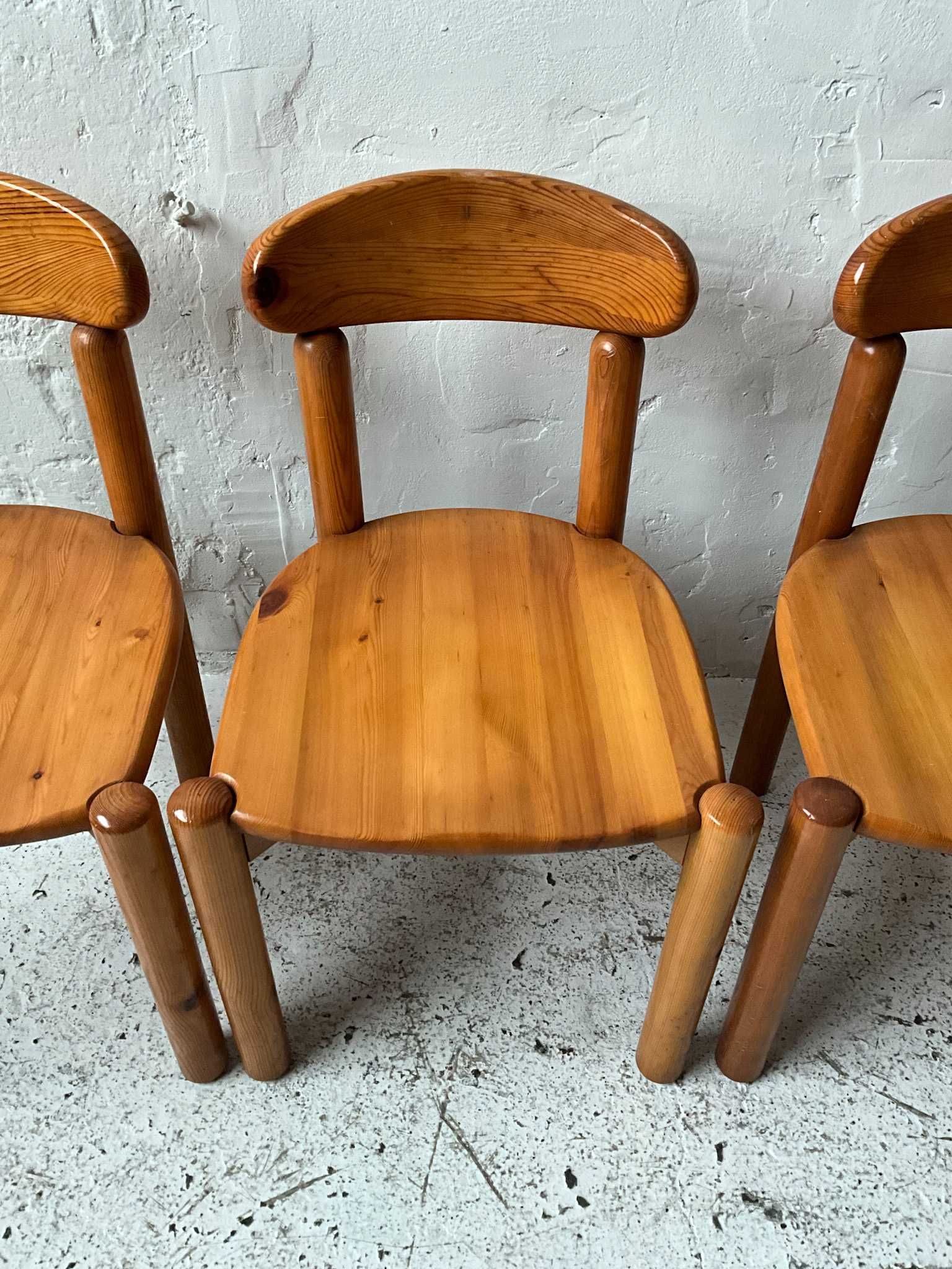 Duńskie krzesła proj. Rainer Daumiller lata 70 vintage design