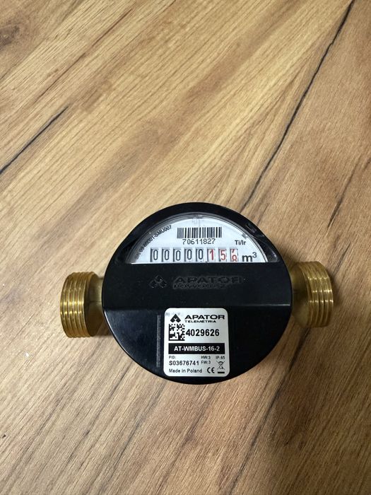 Wodomierz Apator z nakładką radiową DN25 1 cal
