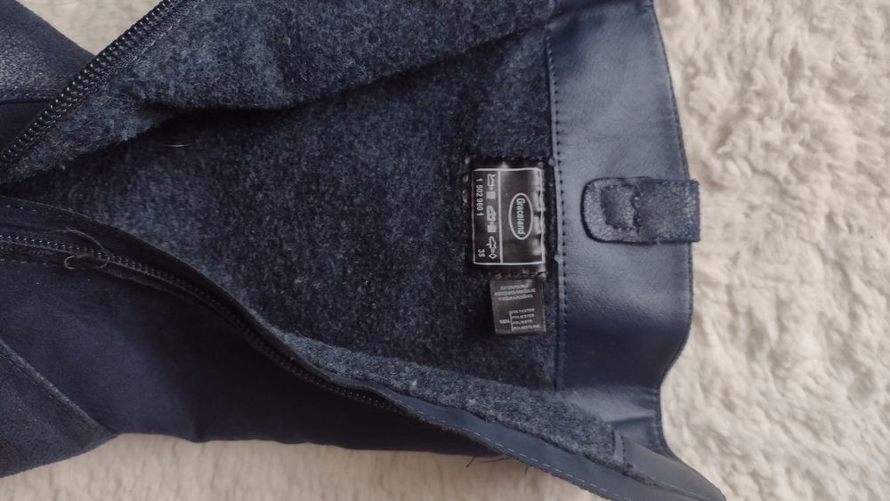 Graceland kozaki granatowe wysokie r 35 wkl. 22 cm