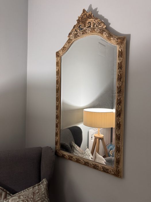 Vintage Espelho Antigo talha trabalhada