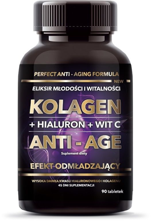 Intenson Kolagen + Hialuron + Witamina C  suplement diety 90 tabletek