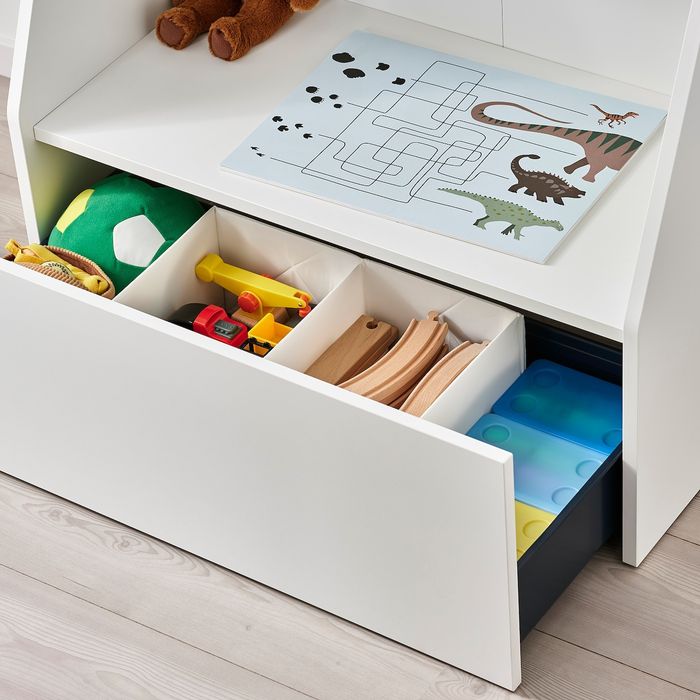 IKEA Bergig - Regal dla dzieci, na książki z szuflada