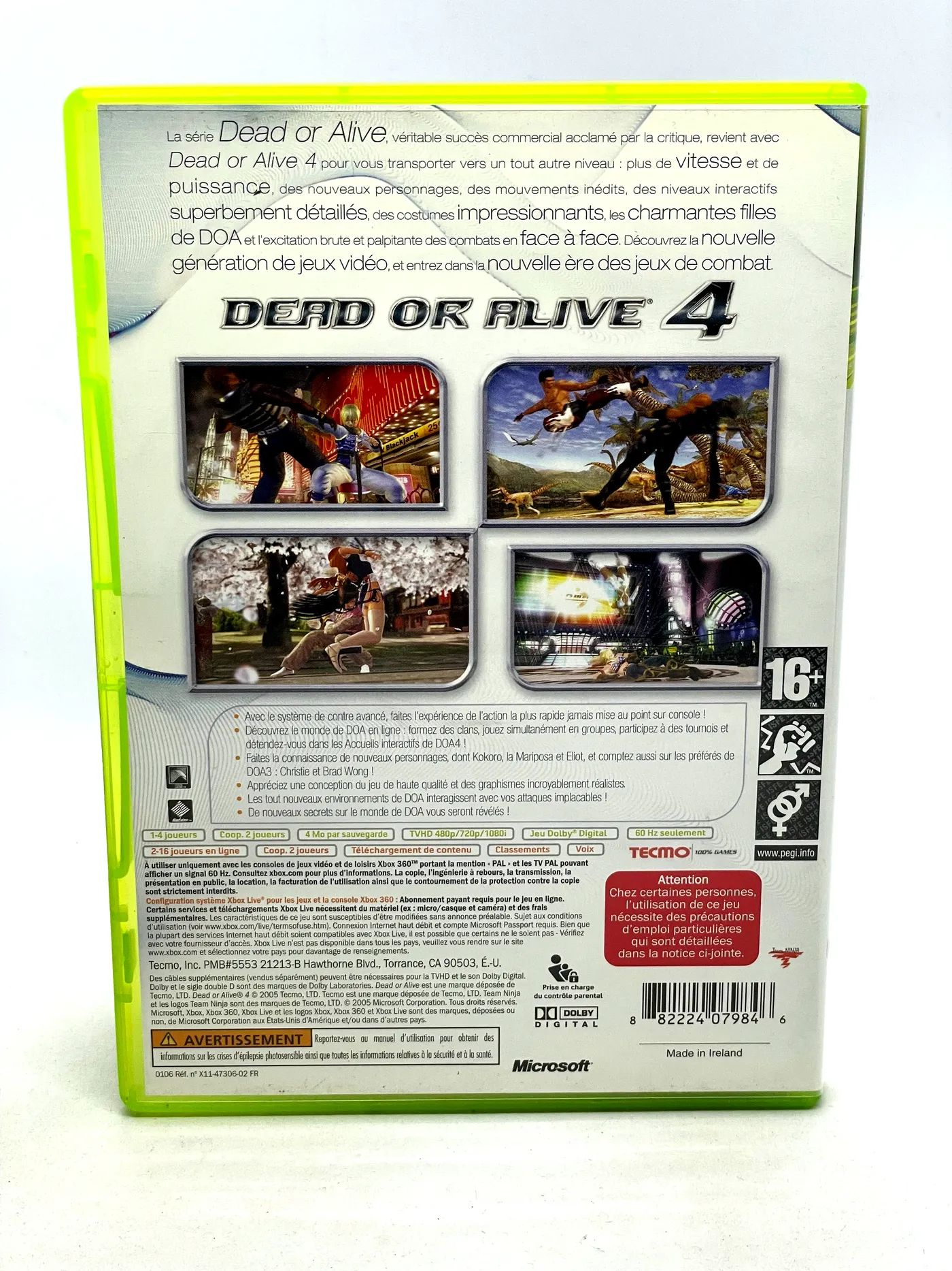 Dead or Alive 4 Xbox 360 Po Angielsku