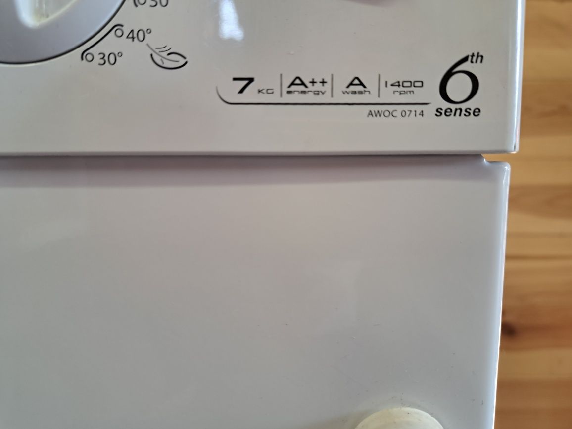 Pralka Whirlpool AWOC 7014 nowe łożyska, zabudowa