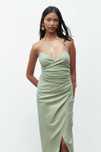 Vestido linho verde água NOVO