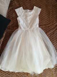 Sukienka biała Smyk 140 cm