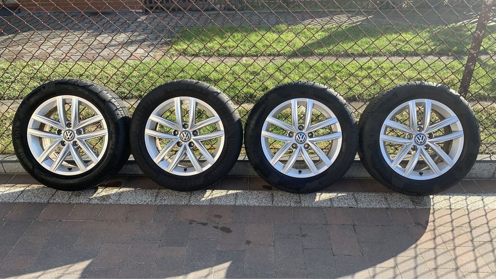 Koła letnie 16” Alufelgi 5x112 VW + opony letnie 205/55/16