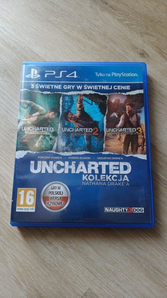 Uncharted Kolekcja Nathana Drake'a PS4 PS5 3 gry PL napisy dubbing