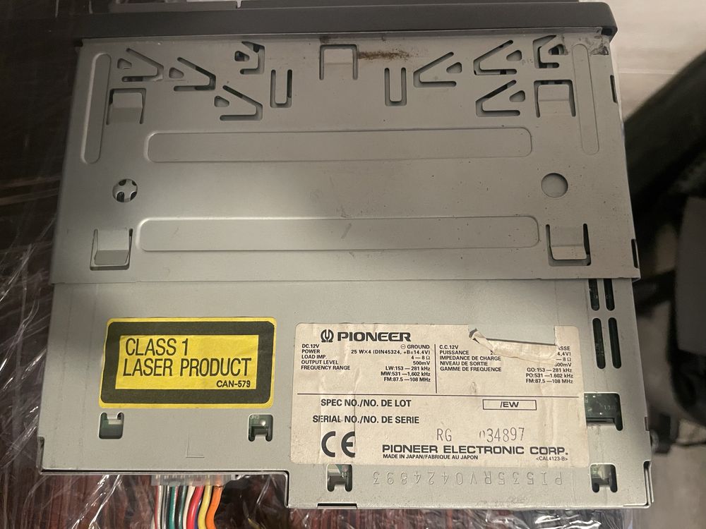 Pioneer DEH-535R; Old School; Radio CD;Odtwarzacz