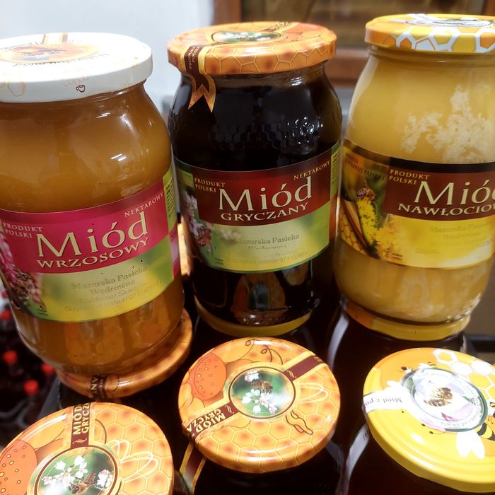 Miód Gryczany 900 ml./1.26kg miodu