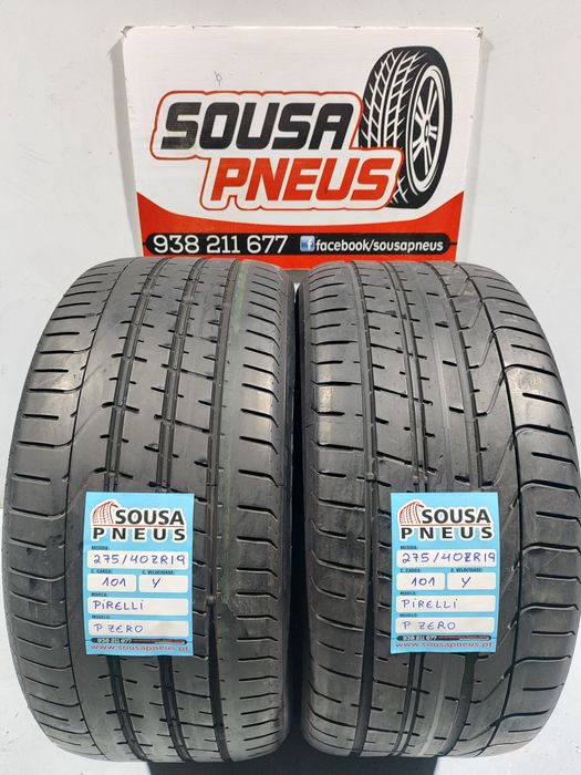 2 pneus semi novos 275-40R19 Pirelli - Oferta da entrega