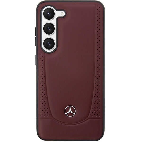 Etui Skórzane Mercedes Urban Line - Czerwony Samsung Galaxy S23 S911